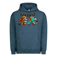 Pigment Midnight Navy Western Blessed Mama Mother's Day Urban Hoodie - FaDigitalArtStudio