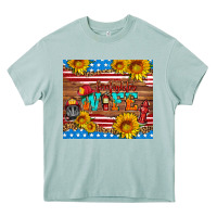 Arona american flag firefighter wife Heavy Core Tee - HRA Design Shop