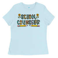 Baby Blue school counselor Ladies Tee - CowhideDigitalArt