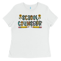 White school counselor Ladies Tee - CowhideDigitalArt