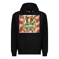 Black easter bunny with carrots Premium Hoodie - TumblerDesignByShophia