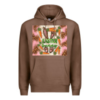 Chestnut easter bunny with carrots Premium Hoodie - TumblerDesignByShophia