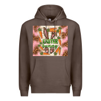 Coffee easter bunny with carrots Premium Hoodie - TumblerDesignByShophia