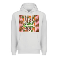 Dove Grey easter bunny with carrots Premium Hoodie - TumblerDesignByShophia