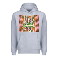 Heather Grey easter bunny with carrots Premium Hoodie - TumblerDesignByShophia
