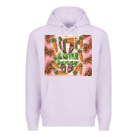 Lilac easter bunny with carrots Premium Hoodie - TumblerDesignByShophia