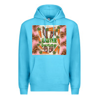 Ocean Blue easter bunny with carrots Premium Hoodie - TumblerDesignByShophia