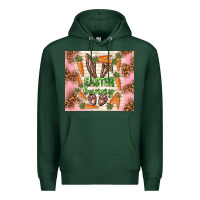 Sports Green easter bunny with carrots Premium Hoodie - TumblerDesignByShophia