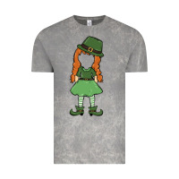 Cloud Rock leprechaun girl faceless Vintage Tee - MaliasSmallBusiness