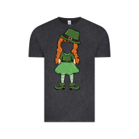 Vintage Black leprechaun girl faceless Vintage Tee - MaliasSmallBusiness