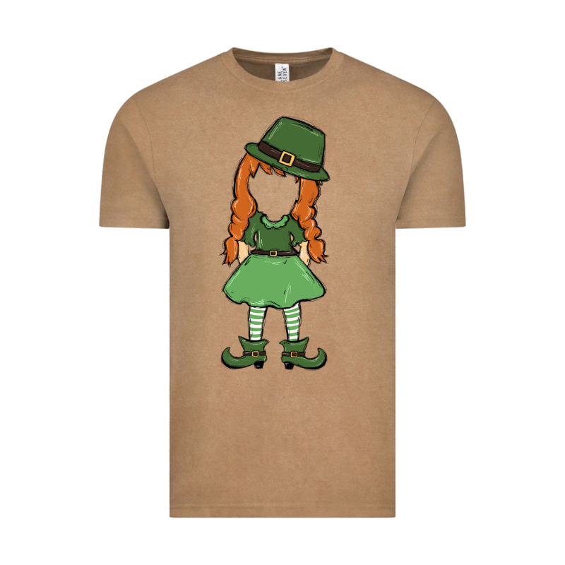 Leprechaun Girl Faceless Vintage Tee by MaliasSmallBusiness | Teevron
