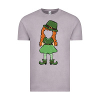 Vintage Zinc leprechaun girl faceless Vintage Tee - MaliasSmallBusiness