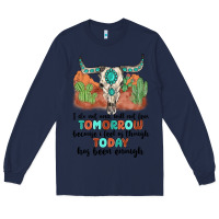 Navy i do not and will not fear tomorrow Long Sleeve Tee - MaliasSmallBusiness