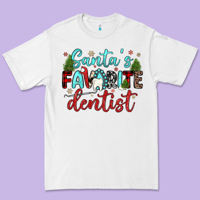 Santas Favorite Dentist Premium Tee Designed By Jahusdesignshop