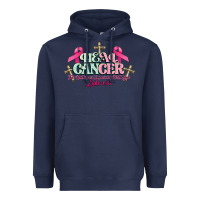 Navy Heal Cancer Luke 1:37 cross Cancer Awareness Heavyweight Hoodie - HowdyJamesFarm