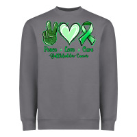 Storm Peace love cure Gallbladder Cancer Heavyweight Sweatshirt - NancyCooperArtShop
