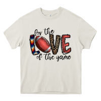 Cream for the love of the game football Heavy Core Tee - CowhideDigitalArt