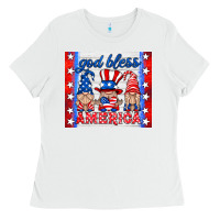 White god bless America gnomes Ladies Tee - HRA Design Shop