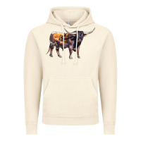 Vintage Artic Texas Longhorn Bull Vintage Hoodie - LillyAllenDesigns