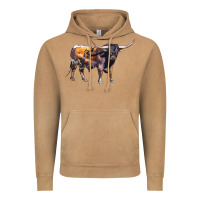 Vintage Camel Texas Longhorn Bull Vintage Hoodie - LillyAllenDesigns