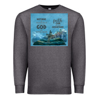 Charcoal Heather nothing is impossible with cross Premium Sweatshirt - TumblerDesignByShophia