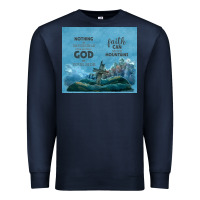 Navy nothing is impossible with cross Premium Sweatshirt - TumblerDesignByShophia
