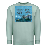 Seafoam nothing is impossible with cross Premium Sweatshirt - TumblerDesignByShophia