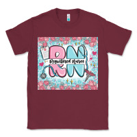 Burgundy registered nurse rn Classic Tee - MaliasSmallBusiness