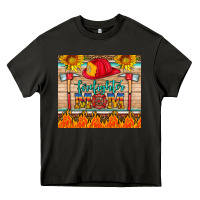 Asphalt firefighter mom Heavy Core Tee - HRA Design Shop