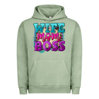 Pigment Oil Green Wife mom boss Mother's Day Urban Hoodie - FaDigitalArtStudio