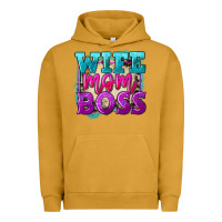 Pigment Peanut Butter Wife mom boss Mother's Day Urban Hoodie - FaDigitalArtStudio