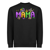 Black mardi gras mama Heavyweight Sweatshirt - MaliasSmallBusiness