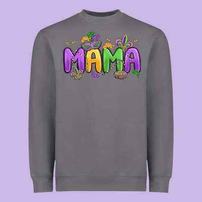 Mardi Gras Mama Heavyweight Sweatshirt Designed By Maliassmallbusiness