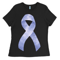 Black stomach cancer ribbon fa element Ladies Tee - FaDigitalArtStudio