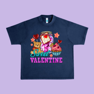 Sweet Valentine Urban Heavy Tee Designed By Adodesignshop