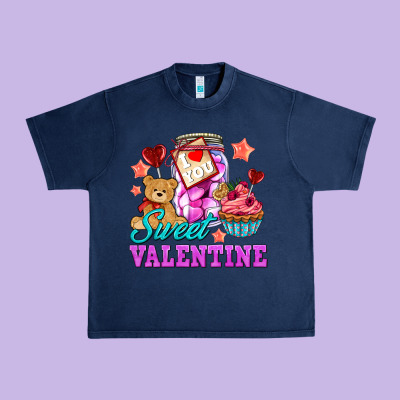 Sweet Valentine Urban Heavy Tee Designed By Adodesignshop