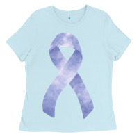 Baby Blue stomach cancer ribbon fa element Ladies Tee - FaDigitalArtStudio