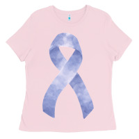 Bubblegum Pink stomach cancer ribbon fa element Ladies Tee - FaDigitalArtStudio
