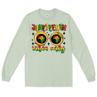 Matcha juneteenth vibes only Long Sleeve Tee - MaliasSmallBusiness