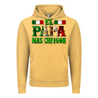 Vintage Mustard El Papa Mas Chingon Mexican Vintage Hoodie - LillyAllenDesigns