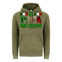 Vintage Olive El Papa Mas Chingon Mexican Vintage Hoodie - LillyAllenDesigns