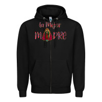 Black La Mejor Madre Zipper Hoodie - Bettercallsaul