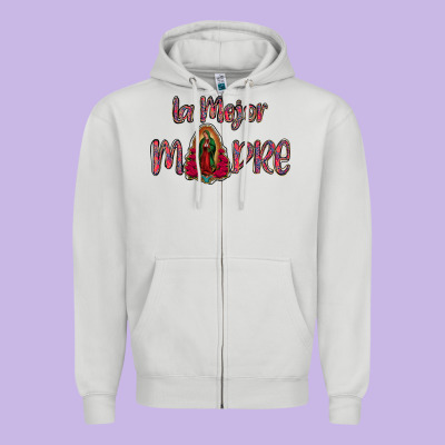 La Mejor Madre Zipper Hoodie Designed By Bettercallsaul