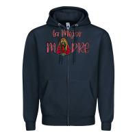 Navy La Mejor Madre Zipper Hoodie - Bettercallsaul