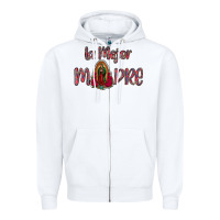 White La Mejor Madre Zipper Hoodie - Bettercallsaul