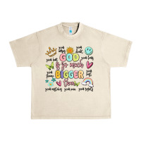 Sandshell god is so much bigger than malia Urban Heavy Tee - MaliasSmallBusiness