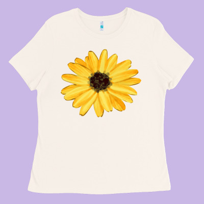 Sunflower Ladies Tee Designed By Fadigitalartstudio