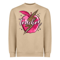 Mushroom teacher lightning bolt valentine s day Heavyweight Sweatshirt - MaliasSmallBusiness