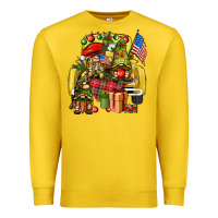 Lemon Christmas army gnomes truck 4th of july Premium Sweatshirt - HowdyJamesFarm