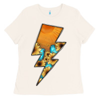 Bone Lightning Bolt Ladies Tee - JahusDesignShop